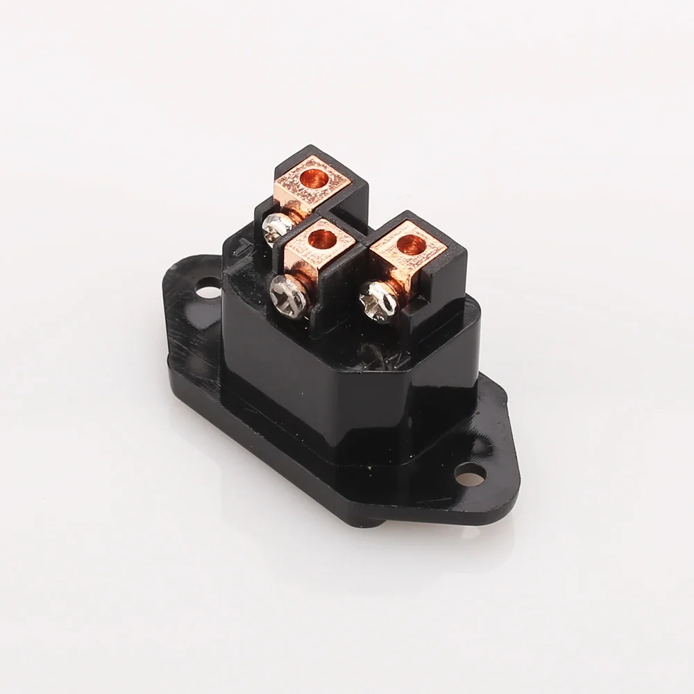 

Audio Grade red Copper plated IEC Inlet Socket Audio IEC Inlet Socket