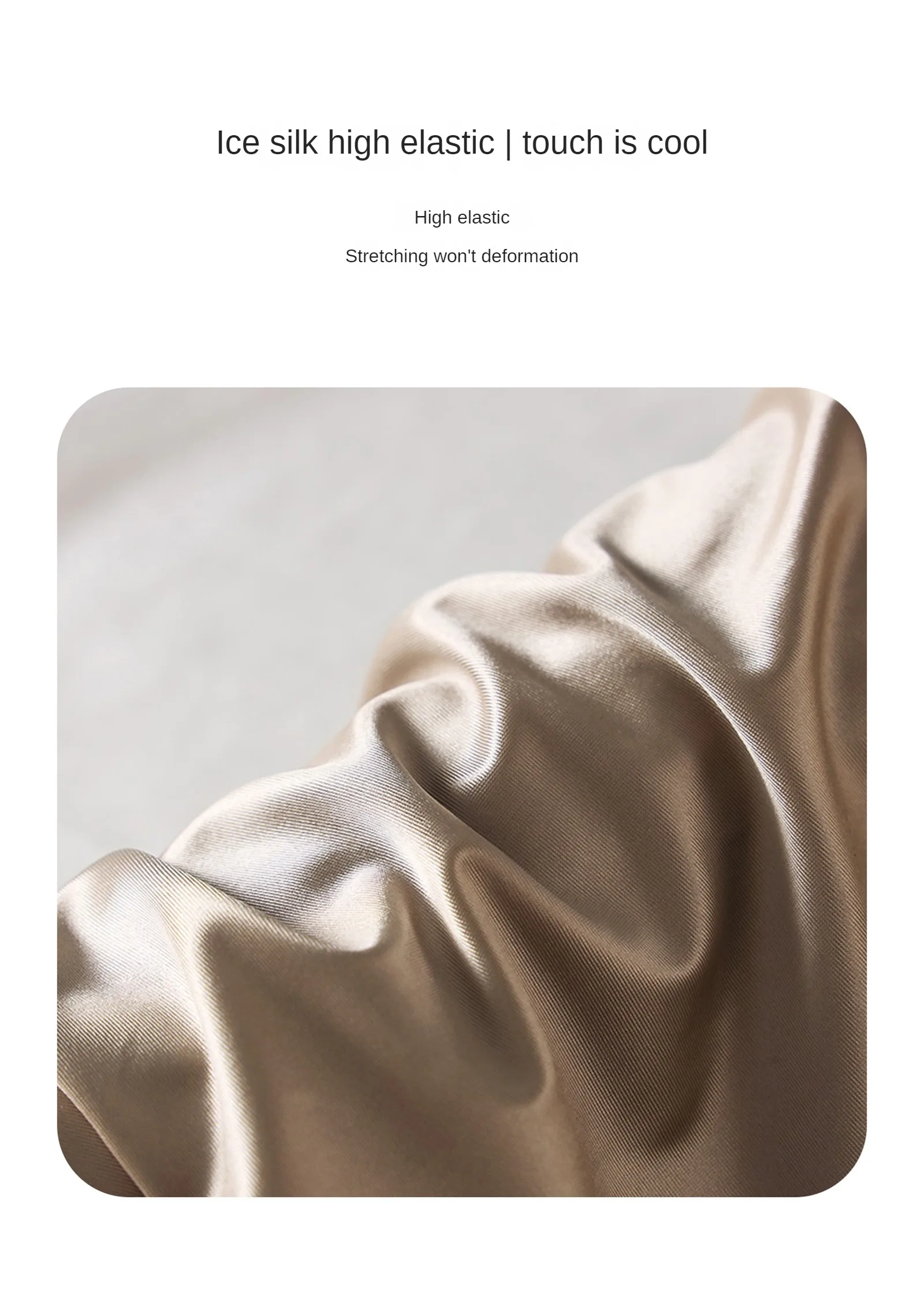 Glänzende Satin-Boxershorts für Herren, U-förmiger Vordertaschen-Design, Seidig Weiche Schlafbekleidung, Mittellange Boxershorts mit Breitem Bund – Detail 6