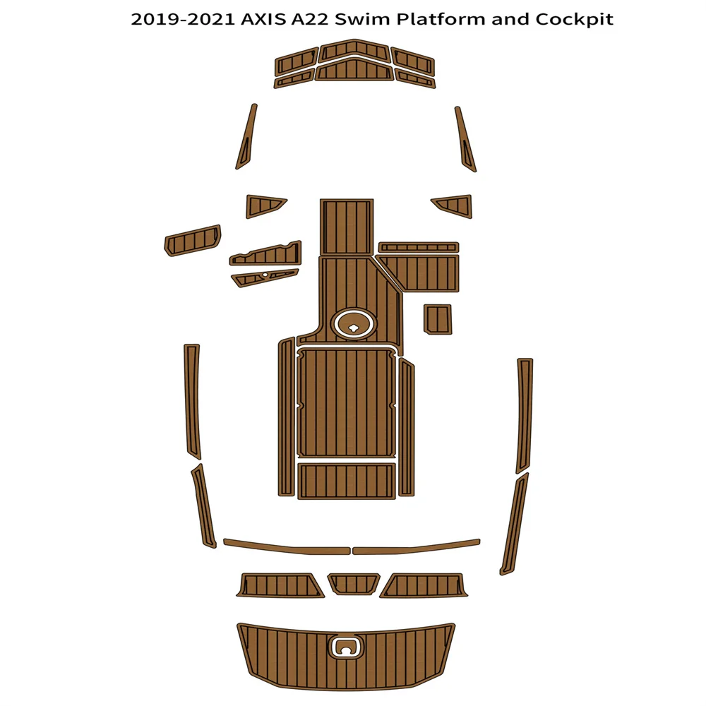 

2019-2021 AXIS A22 Платформа для плавания Кокпита Pad Лодка EVA Foam Teak Deck Floor Mat SeaDek MarineMat Gatorstep Style Самоклеящийся