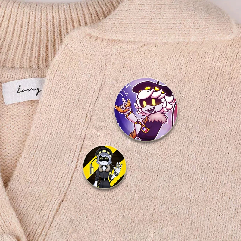 Game Anime Murder Drone N V J Brooches on Backpack Cartoon Badge Cute Dog UZI Killers Enamel Pins Jewelry Accessories Gifts