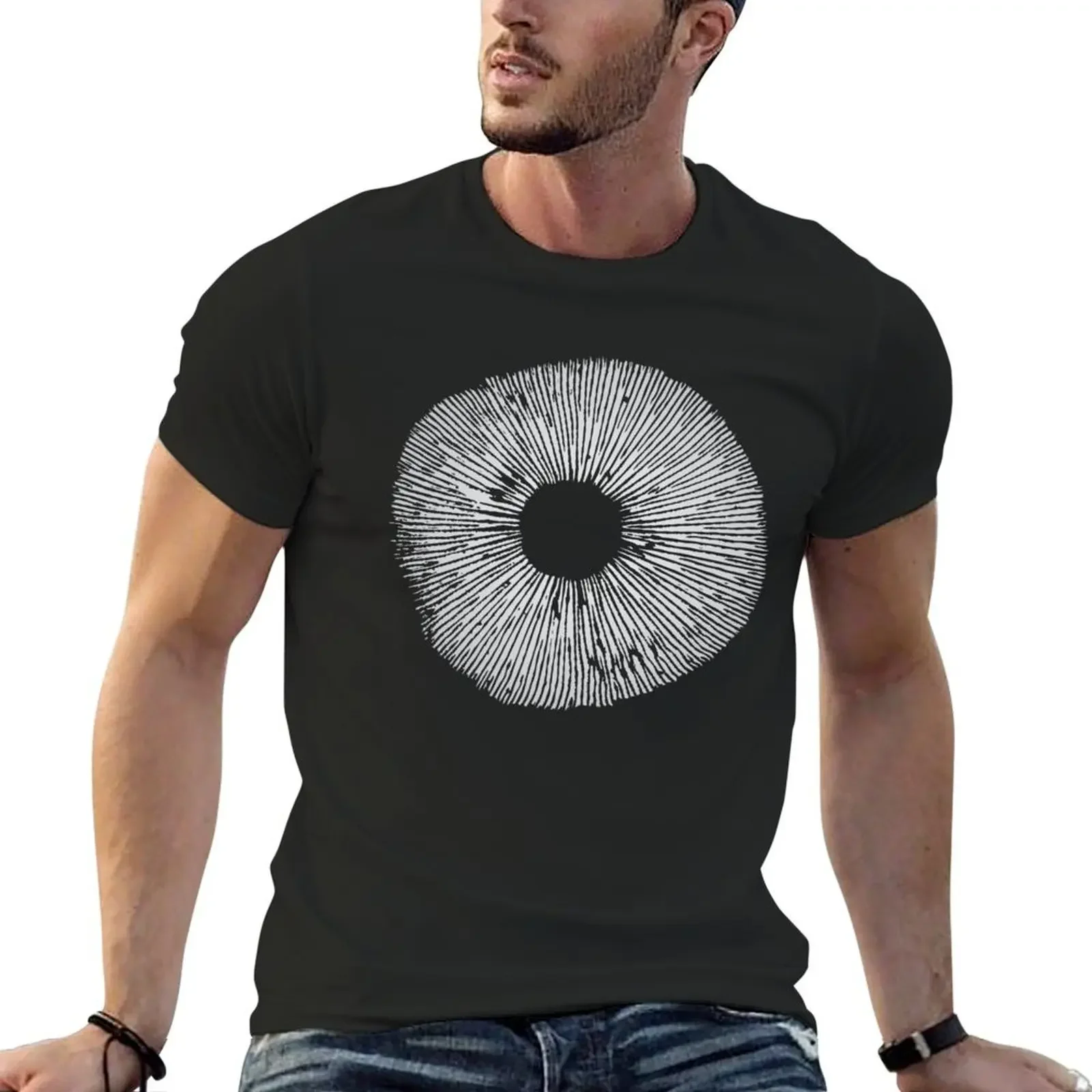 Mycology Mushroom Spore Print Art T-Shirt heavyweights cheap stuff graphic tee shirt summer clothes fitted t shirts for men