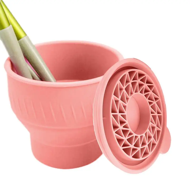 

Multifunction Silicone Folding Makeup Brush Cleaning Cup Beauty Cosmetic Brush Scrub Cup Reusable Makeup Cleaning Supplies