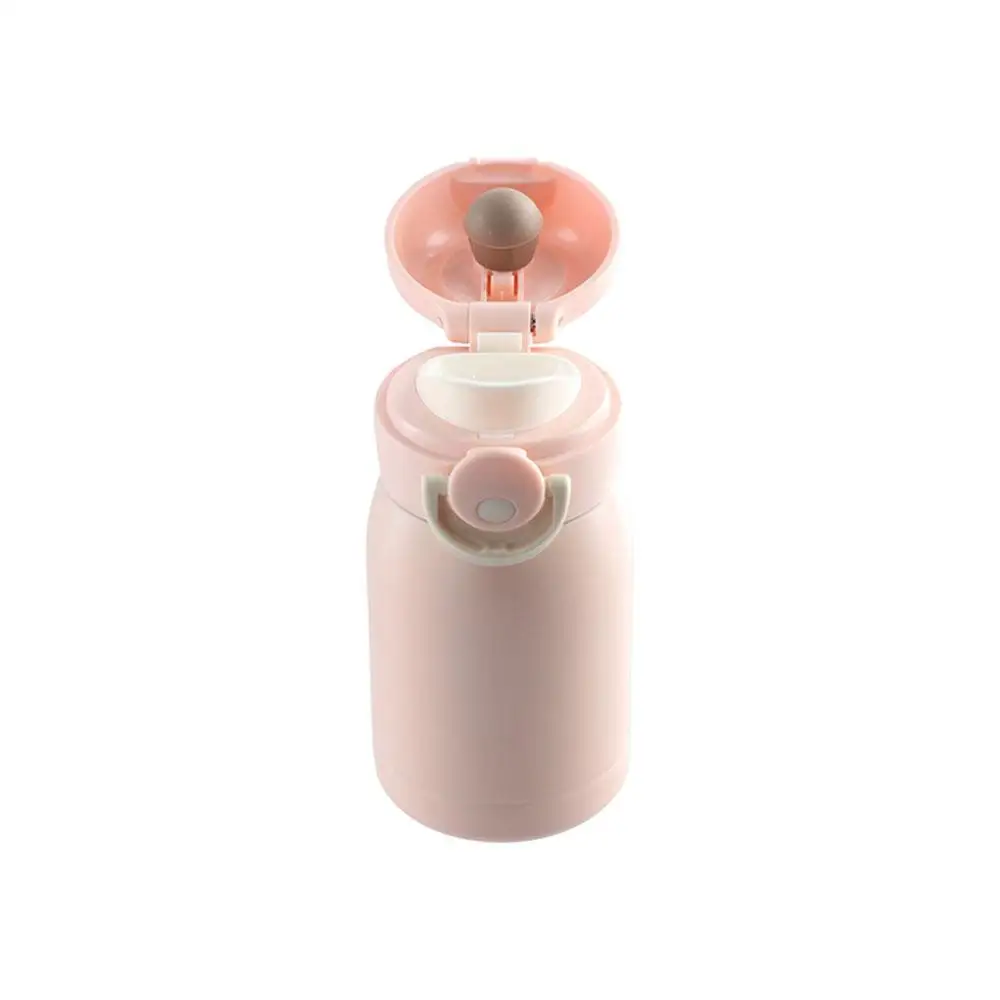 304 Stainless Steel Mini Thermos Cup Pop-up Lock 220/320ml Insulated Pocket Cup Small Capacity Vacuum Flask Hot/ice Water