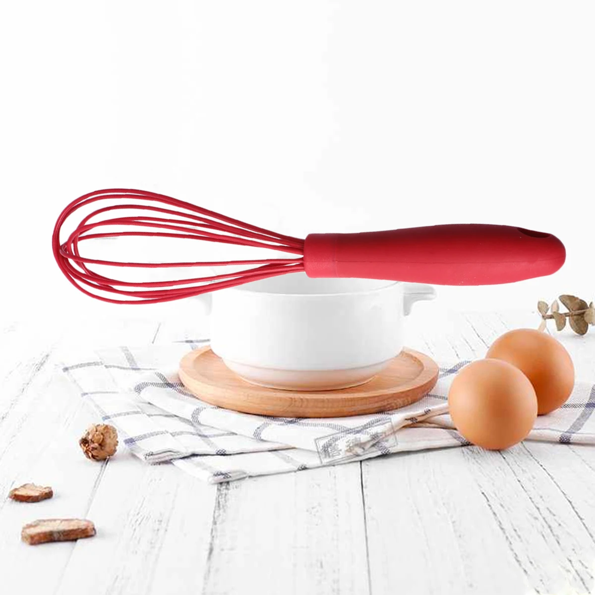 3pcs Silicone Egg Beaters Whisk Hand Mixer Blender Manual Kitchen Tools Non Scratch Efficient Cooking