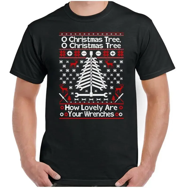 Mechaniker Weihnachten T-Shirt Lovely Wrenches Herren Lustig Auto Lorry Wichteln