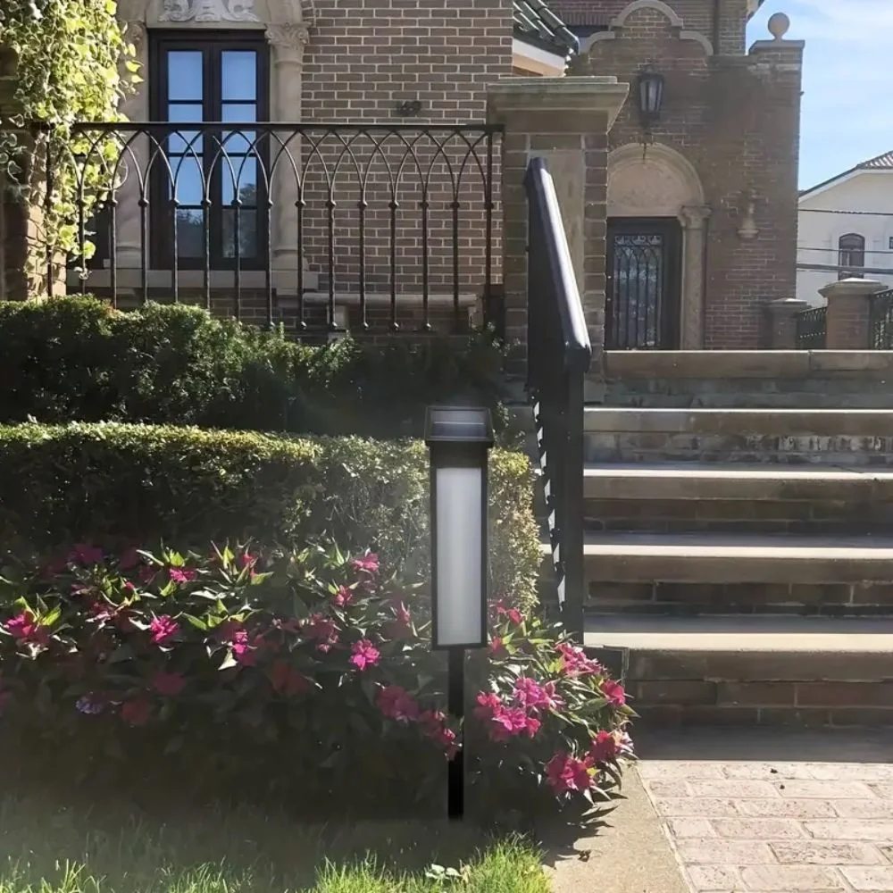 Solar Light Powered House Number, Address Sign With Lighting, Pole Mount, Smart Light Control