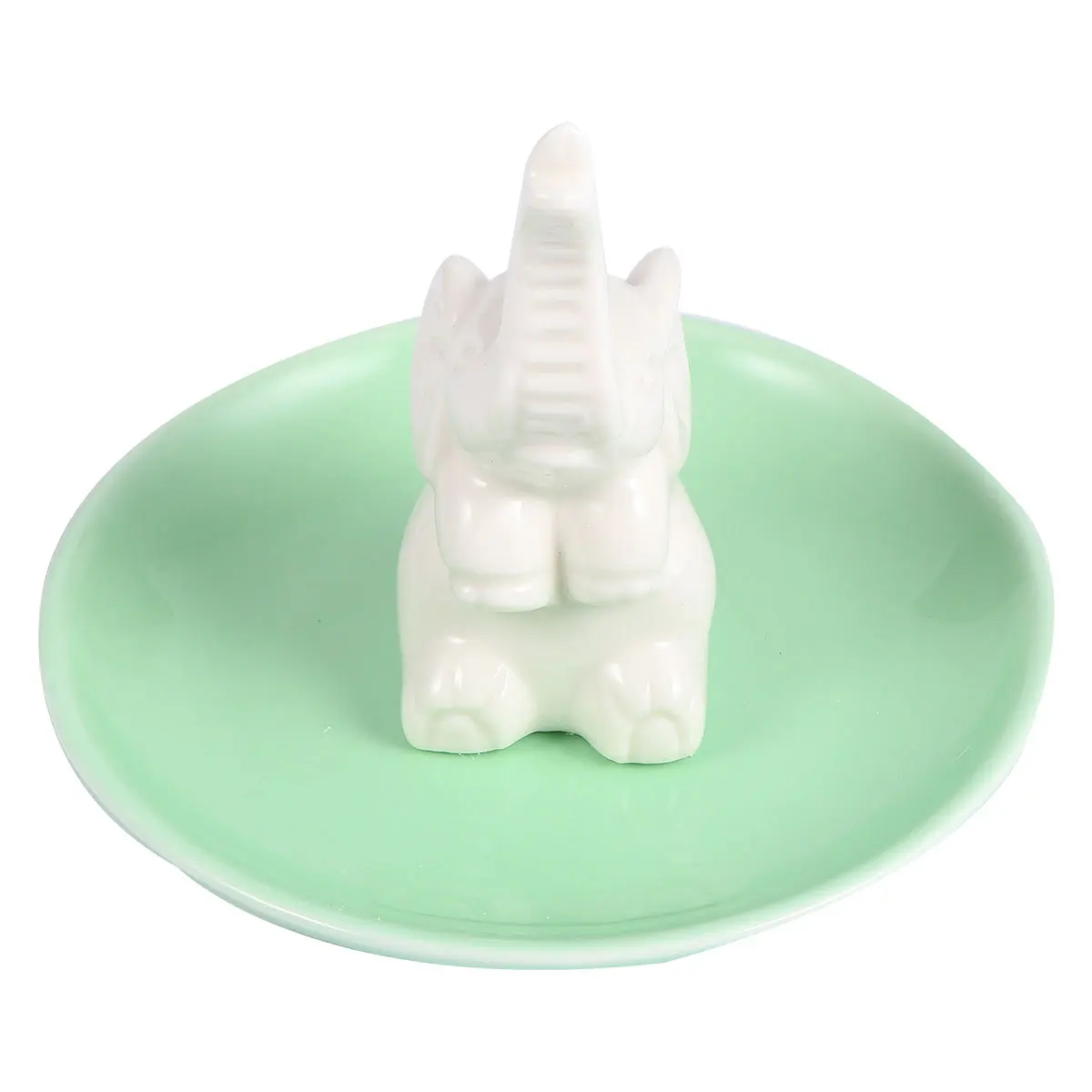 

1Pcs Ceramic Jewelry Storage Tray Holder for Rings Earrings Necklaces Bracelets Jewelry Organizer Dish Display Stand White with