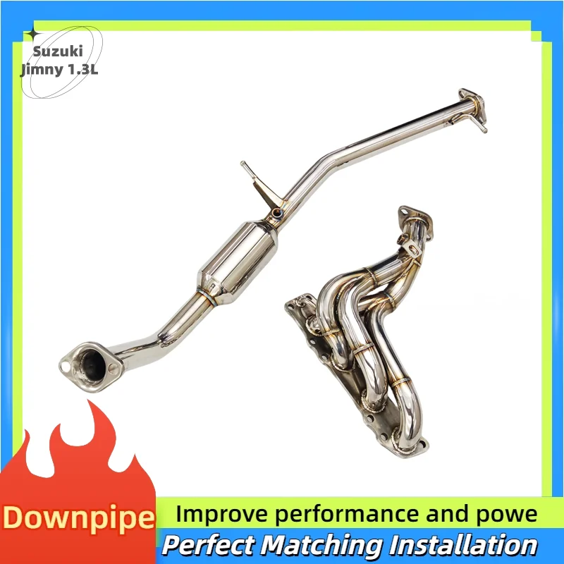 For Suzuki Jimny 1.3L 2007-2021 Car Accessories stainless steel head section exhaust system no cat downpipe Exhaust manifold