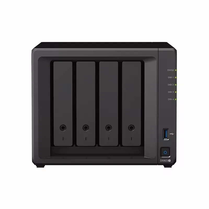 DS923+ Sieciowe zabezpieczenie danych NAS, 4 gniazda dyskowe, dziesięcioportowy Gigabit Ethernet, rozszerzony system dyskowy, serwer USB, kopie zapasowe, dysk internetowy - dostępny od ręki