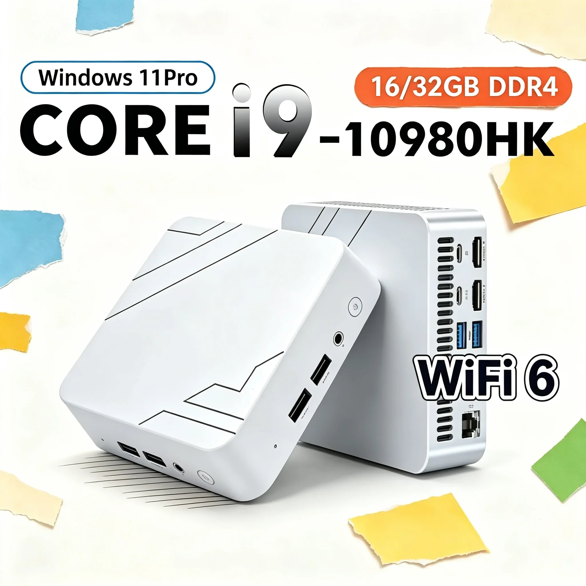 ミニpc、windows-11、core-i9-10980hk、コンパクト、proモデル、16gb-32gb-ram、大容量ssd、4k出力、wi-fi-6、bluetooth-52、オフィス用途、ゲーム用途、多機能デスクトップ。