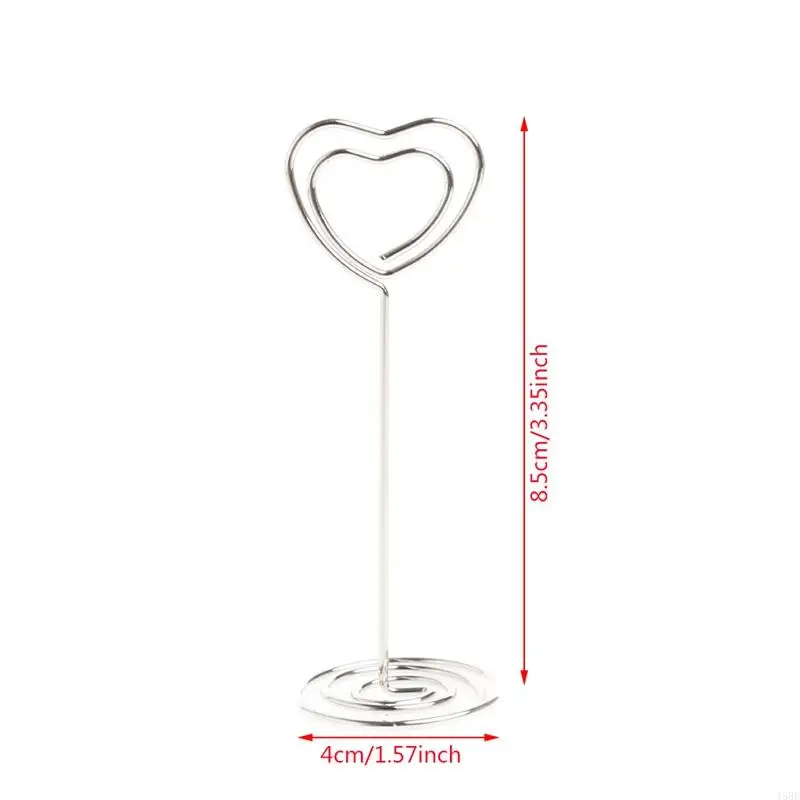 45Be 10pcs Bomboniere matrimoniale Tabella Place Card Table Foto Memo Clips Base Clips Base