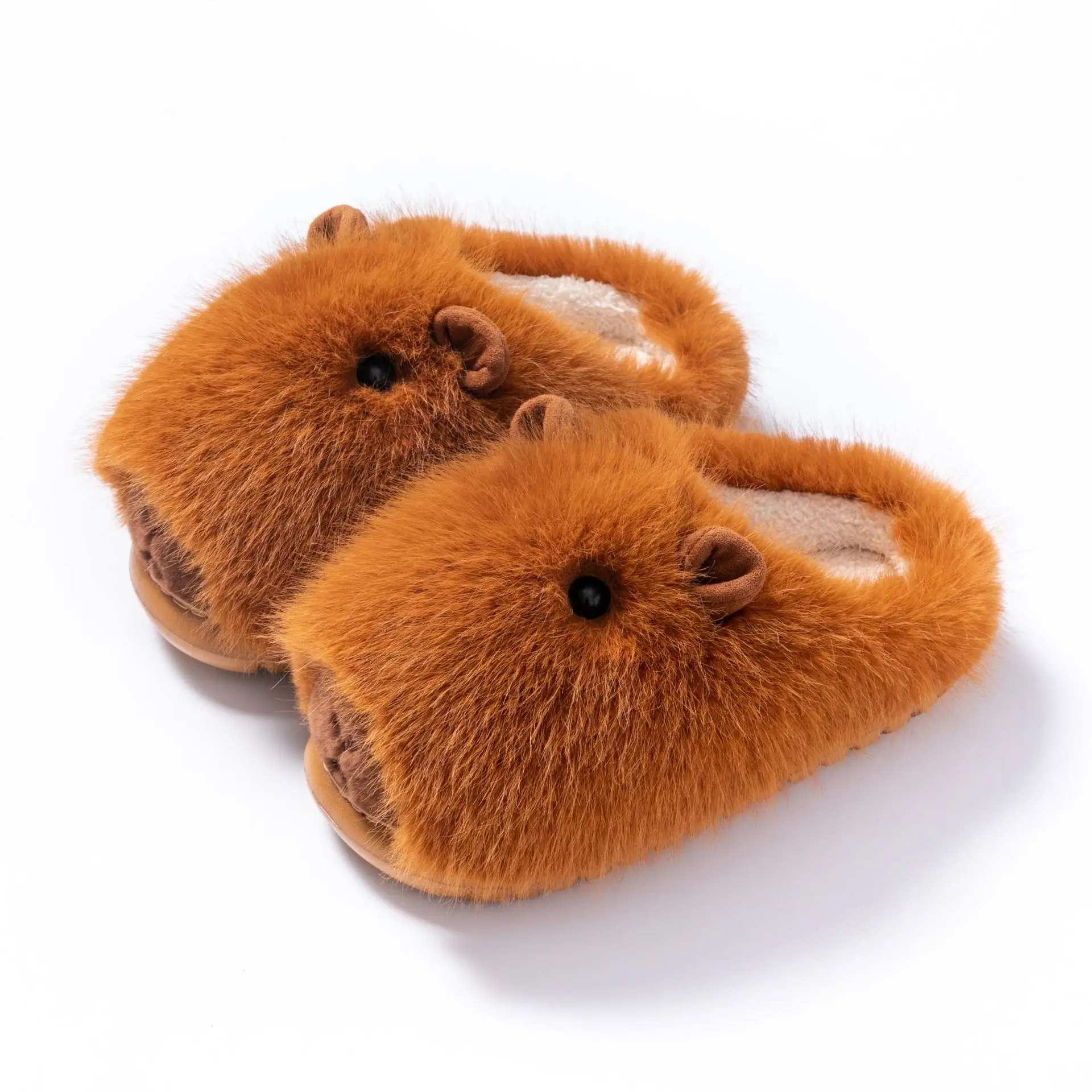 

2024 New Cute Fluffy Animal Design Slipper Women's Winter Keep Warm Shoes For Home Fuzzy Fur Slides Woman Cuddle Bedroom Slipper