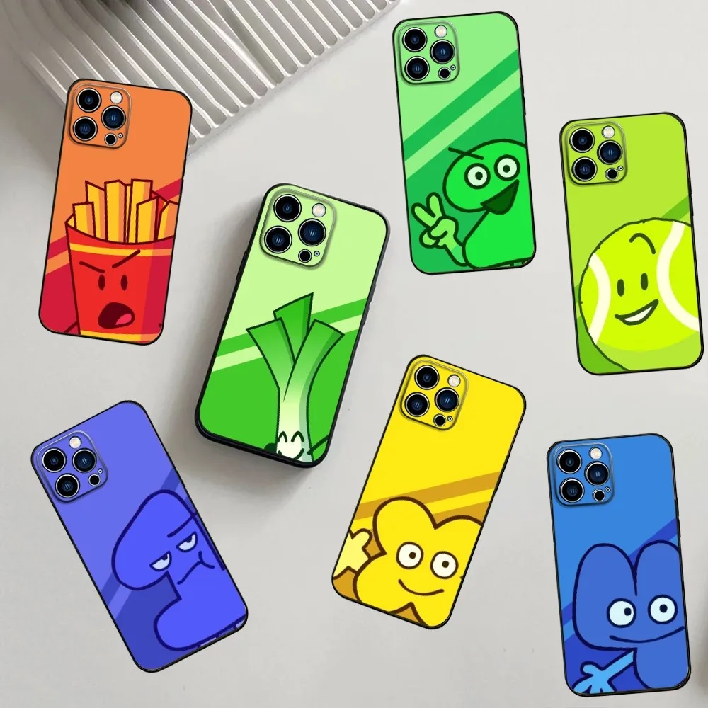 

Bfdi Battle For Dream Island Phone Case For iPhone 16,15,14,13,12,11,Pro,X,XS,Max,XR,Plus,Mini Soft Shockproof TPU