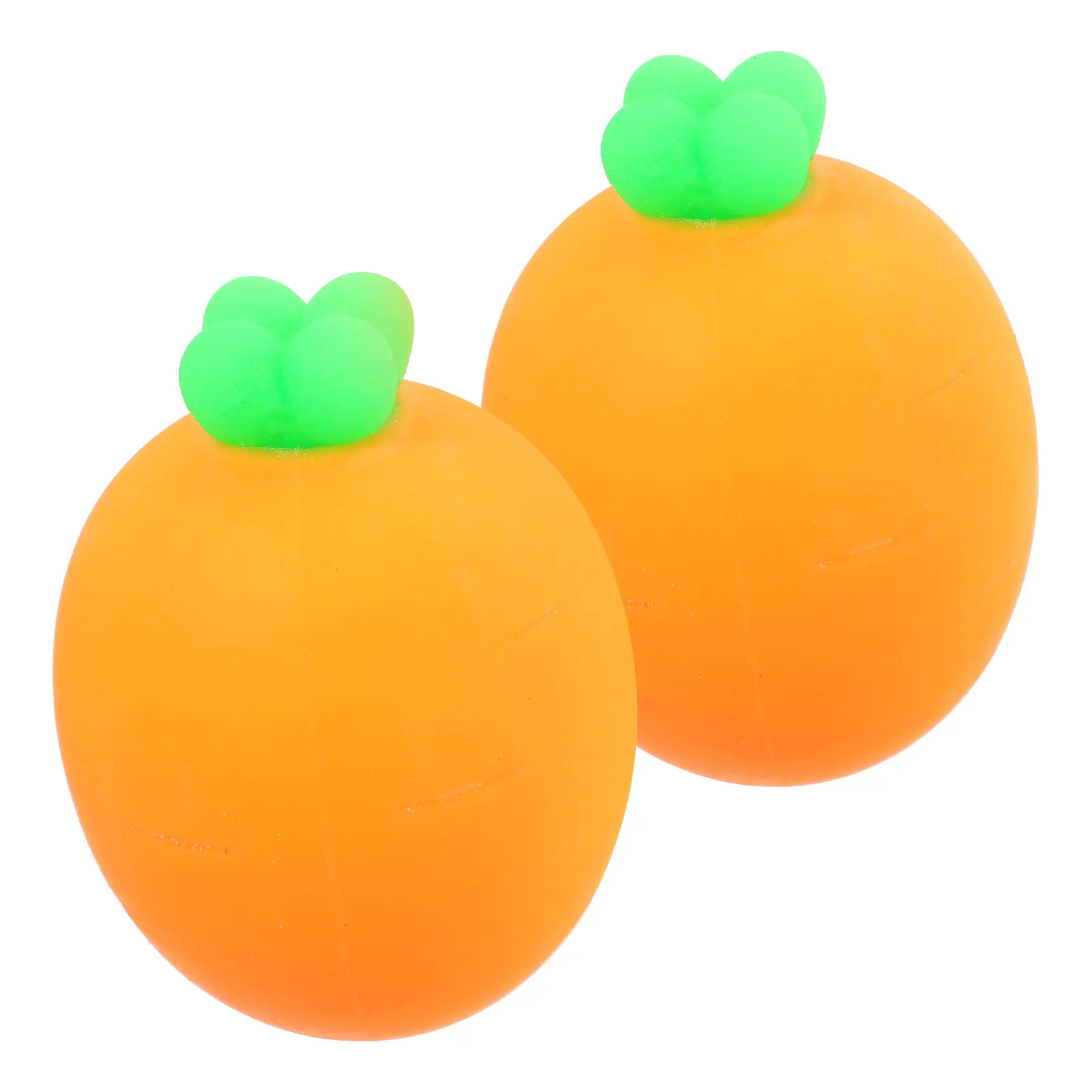 

2Pcs Realistic Carrot Squeeze Stretchy Fun Sensory Stress Relief Soft Small Carrots for Kids Squeeze Toy Stretchy Carrot