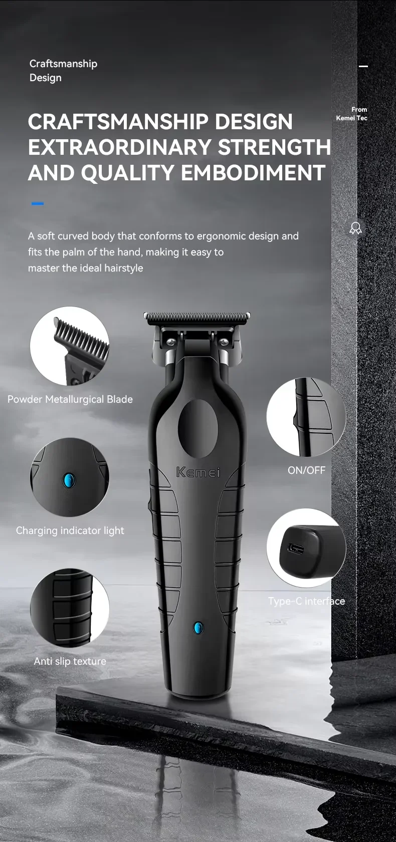 Kemei KM-2296 KM-2299 KM-T95 Professional Electric Hair Clipper Set Electric Shaver Men's Grooming Trimmer Care Kit Hair Clipper