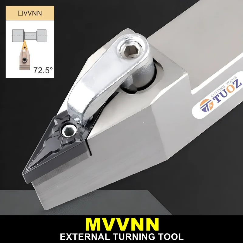 High quality MVVNN1616K16 MVVNN2020K16 MVVNN2525M16 16MM 20MM 25MM External Turning Tool Holder Cutter