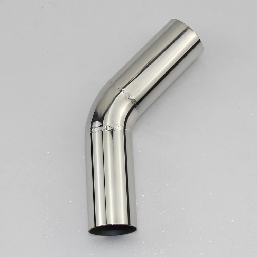 

1PCS Car Accessories Automobile Exhaust Pipe Muffler turns into stainless steel elbow 45 degree Angle pipe to reduce diameter