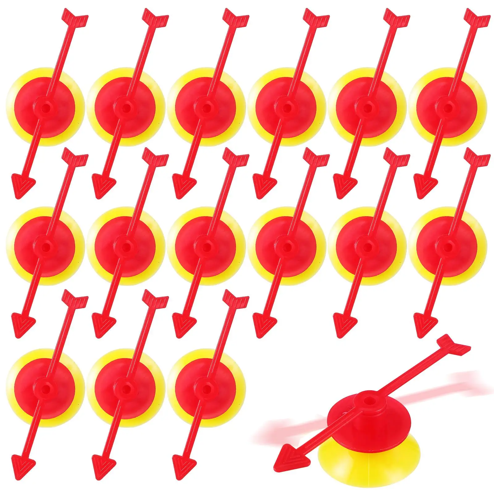 

25 Pcs Rotate Pointer Plastic Lottery Wheel Arrows Bright Colors Suction Cup Game Chess Entertainment
