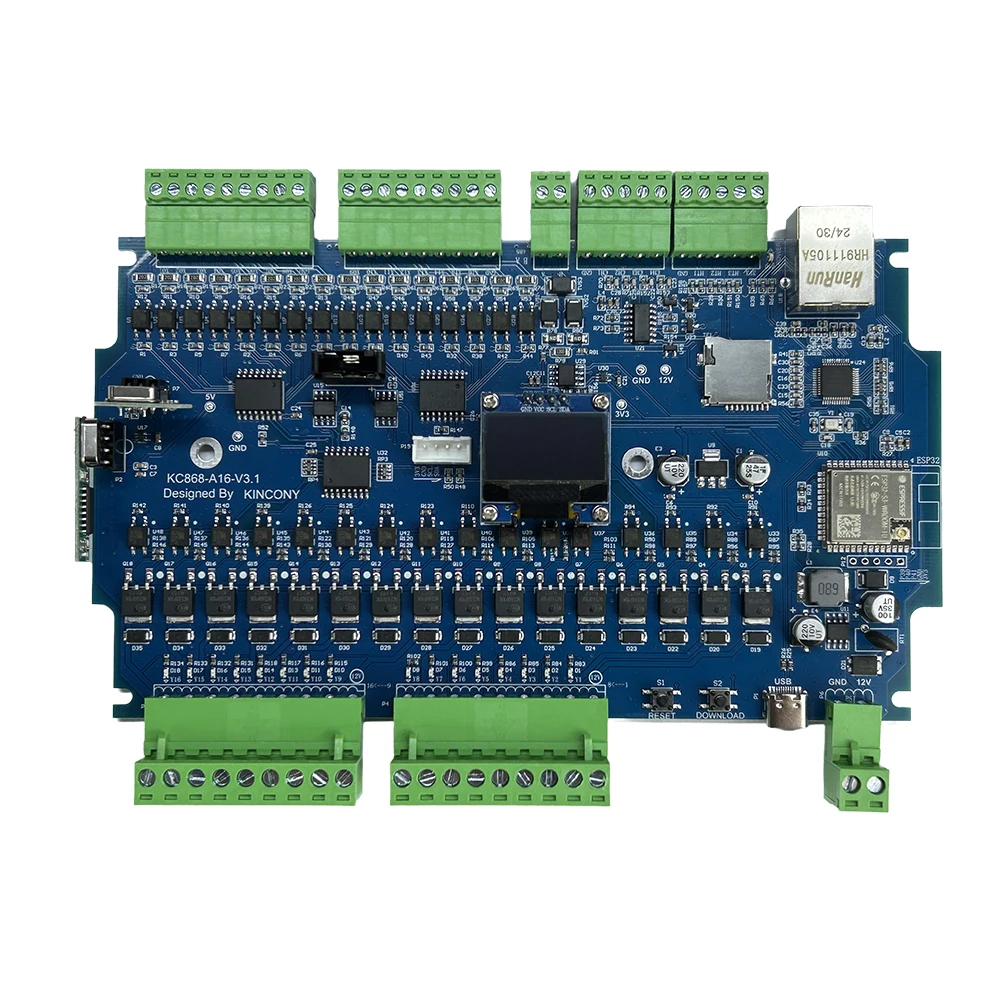 KC868-A16v3 ESP32-S3 16 قناة GPIO وحدة ESPHome مساعد المنزل MQTT HTTP Modbus
