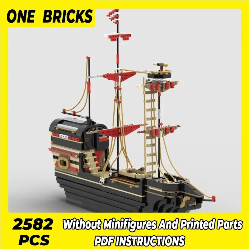 Moc Building Blocks Military Model Classic Sailing Ship Technical Bricks DIY Assembly Construction Toys For Childr Holiday Gifts