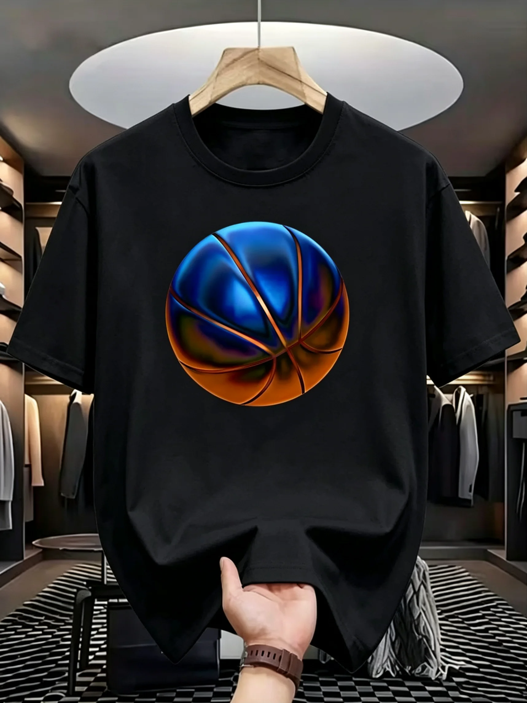 Street Fashion Vibes - T-shirt casual da uomo con stampa