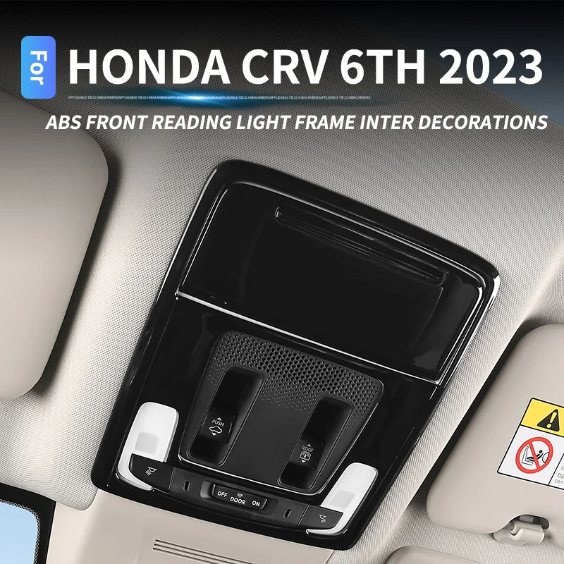 

For Honda CR-V CRV 6th Gen 2023 2024 ABS Car Front Reading Read Light Lamp Panel Trim Cover Decoration Frame Interior Accessorie