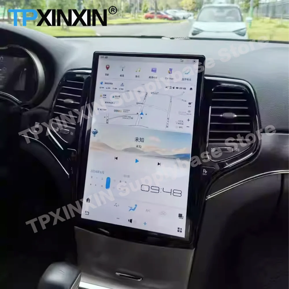 

For Jeep Grand Cherokee 2014~2024 14.4 Inch Screen Qualcomm Android Auto Screen Player Head Unit GPS Navigation Radio Receiver