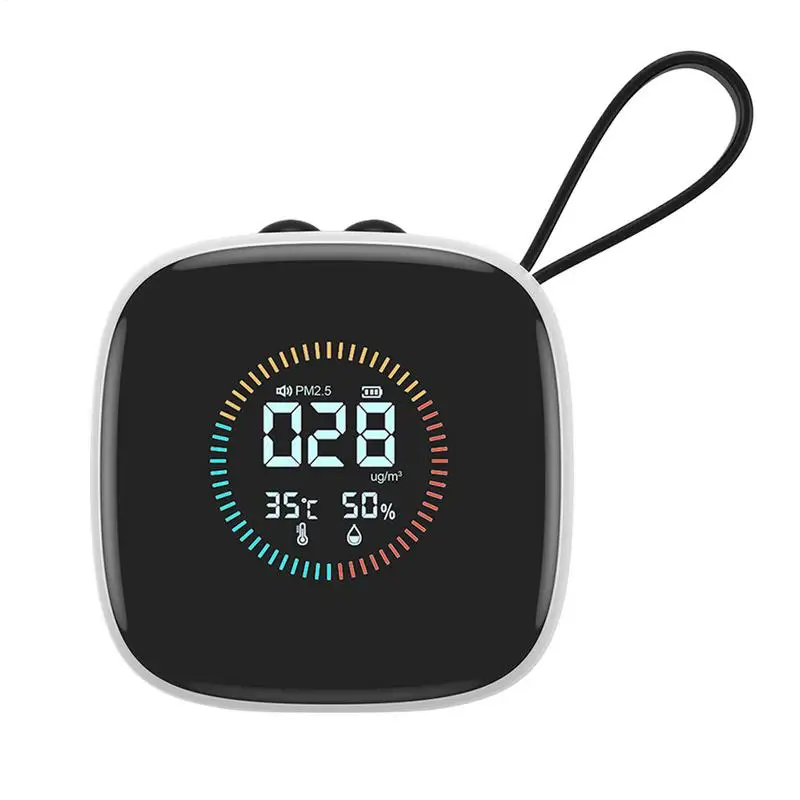 

Pm2.5 Detector Air Quality Monitor Portable Small Digital AirQuality Detector Multipurpose Home Humidity Tester For Smart Home