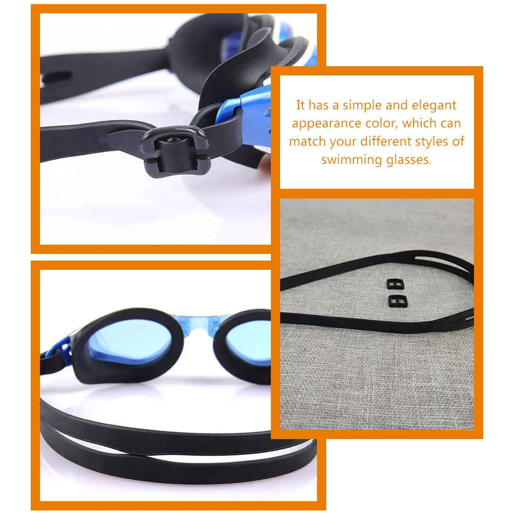 

1 Set Non-Slip Swimming Goggles Lanyard With Lock Clamp Durable Silicone Plastic Anti-Fall Eyeglass Strap For Swimming Supplies