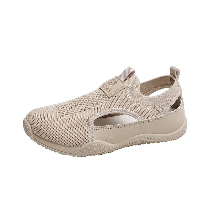 

Shoes Female 2025 Hot Sale Slip on Women's Sandals Autumn Breathable Mesh Solid Solft Sole Casual Comfortable Walking Shoes