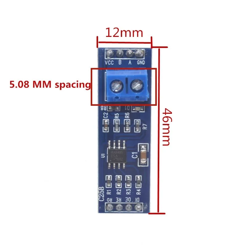 MAX485 Module RS-485 TTL to RS485 MAX485CSA Converter Module For Arduino Integrated Circuits Products