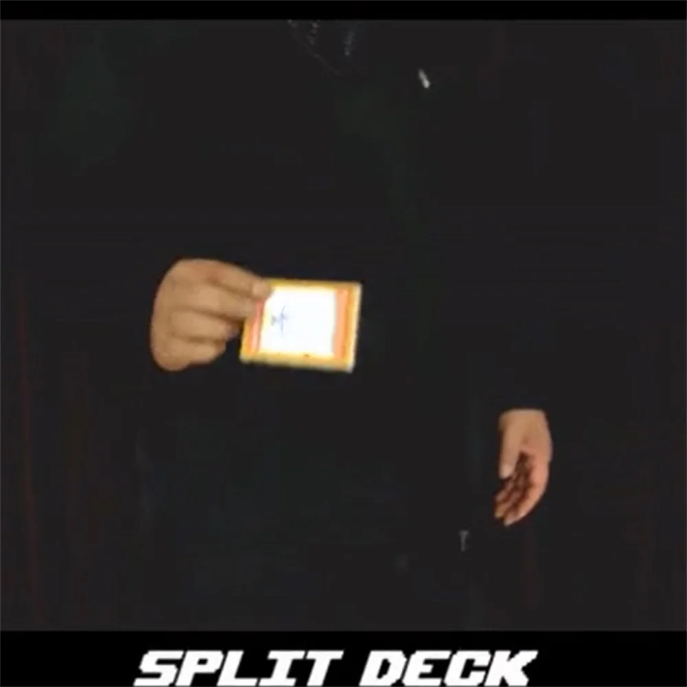 Split Deck - Card Magic Trick Split Card Box One Deck Case To Two Magic Props Accessories Illusion Mentalism Gimmick