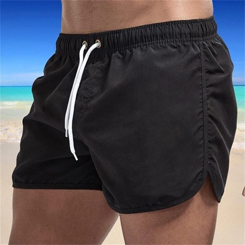 Pantalones cortos de playa para hombre, bañador Sexy para gimnasio, pantalones cortos de secado rápido a la moda, pantalones cortos de surf