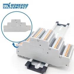 1Pc D-PT 1.5-3L Terminal Cover Plate For PT1.5 3 Level Connector Din Rail Termin Blocks Accessories D-PT1.5-3L Plug End Cover