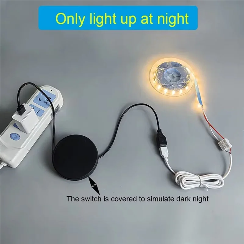 AA60-가정 보안 및 조명용 빛 센서 스위치 주/야간 자동 켜짐 빛 센서 Whiteday