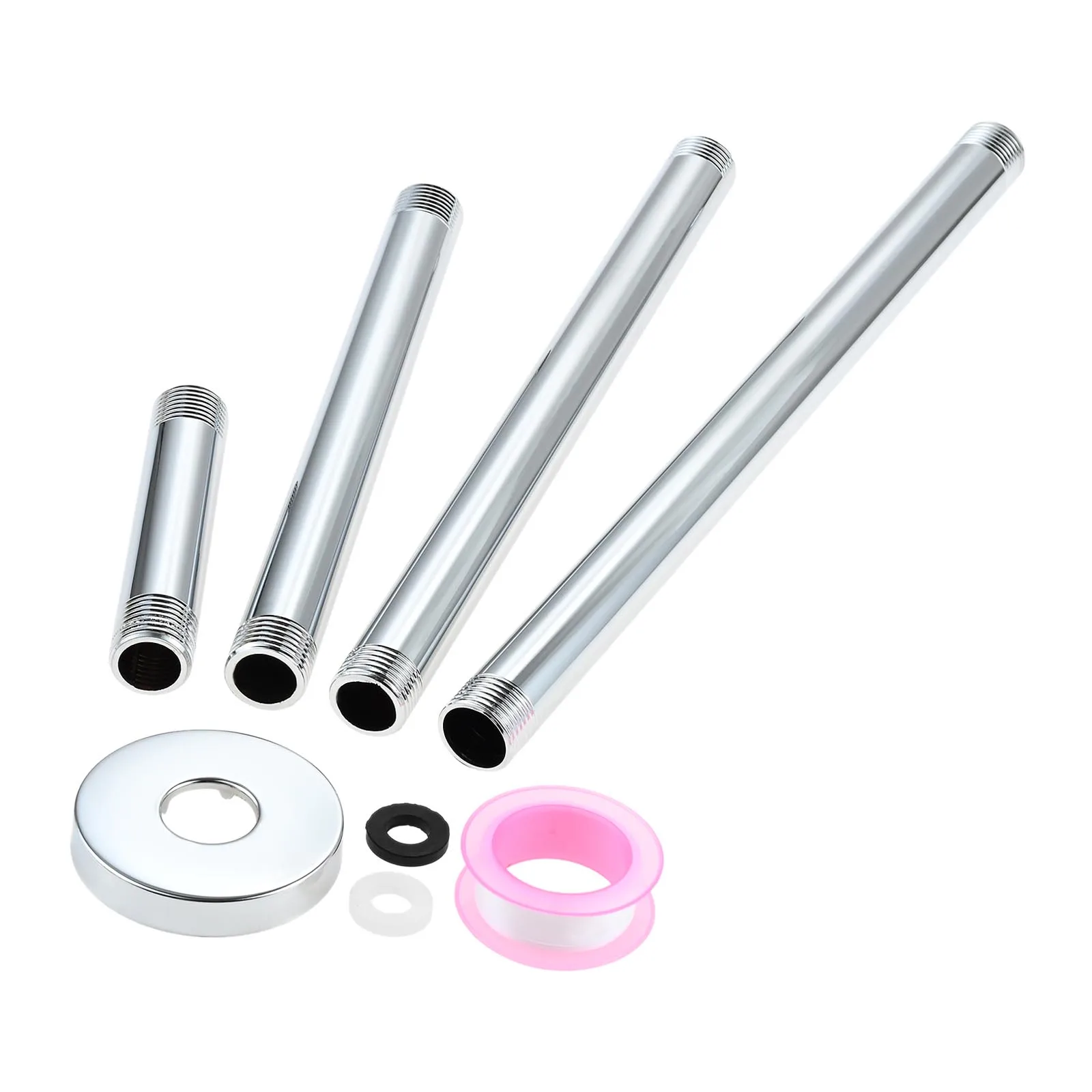 1 Set 4 /6 /8/10/12 Inch Replacement Ceiling Mounted Shower Head Extender Arm for Bathroom Shower Systems,rainfall Showerhead