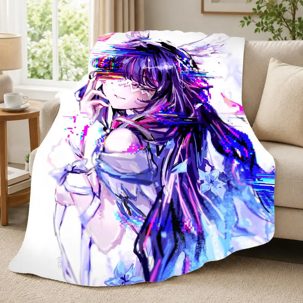 Game G-Genshin Impact Throw 240G Lightweight Throw Blanket Soft Cozy Fleece Blanket for Sofa Bed Home Decor