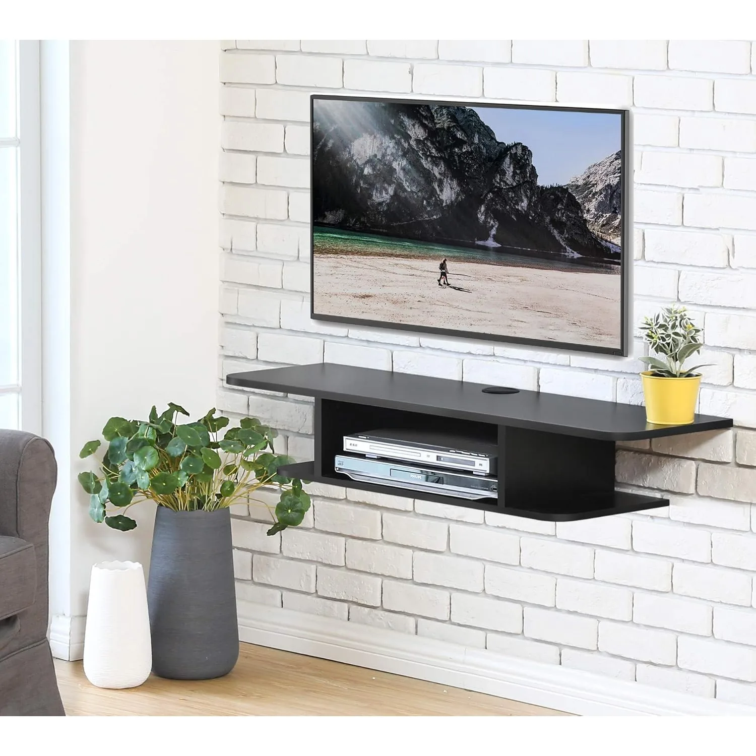 Wall Mounted TV Stand,Media Console Stand:41.3