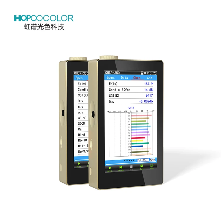 LED Light Lux Meter Factory Price Intelligent Digital Luxmeter OHSP350C 380-780nm  Accuracy  optical spectrum analyzer