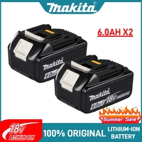 100% Original Makita Battery, Makita 18V tool battery for Makita 18V battery BL1830 BL1840 BL1850 BL1860 6.0Ah Lithium battery