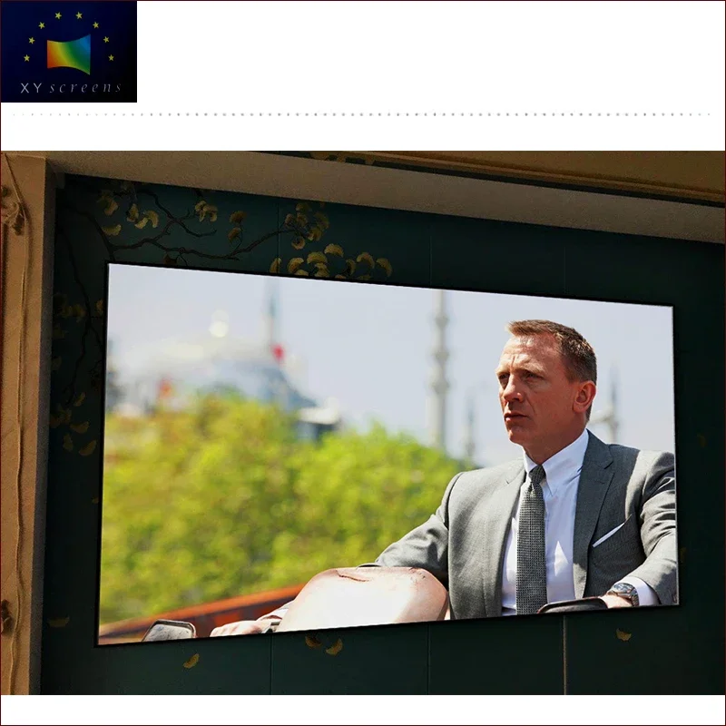 120Inch Xyscreens 4K Flexibele Wit Vast Frame Projectiescherm ZHK100B-WF1 Pro