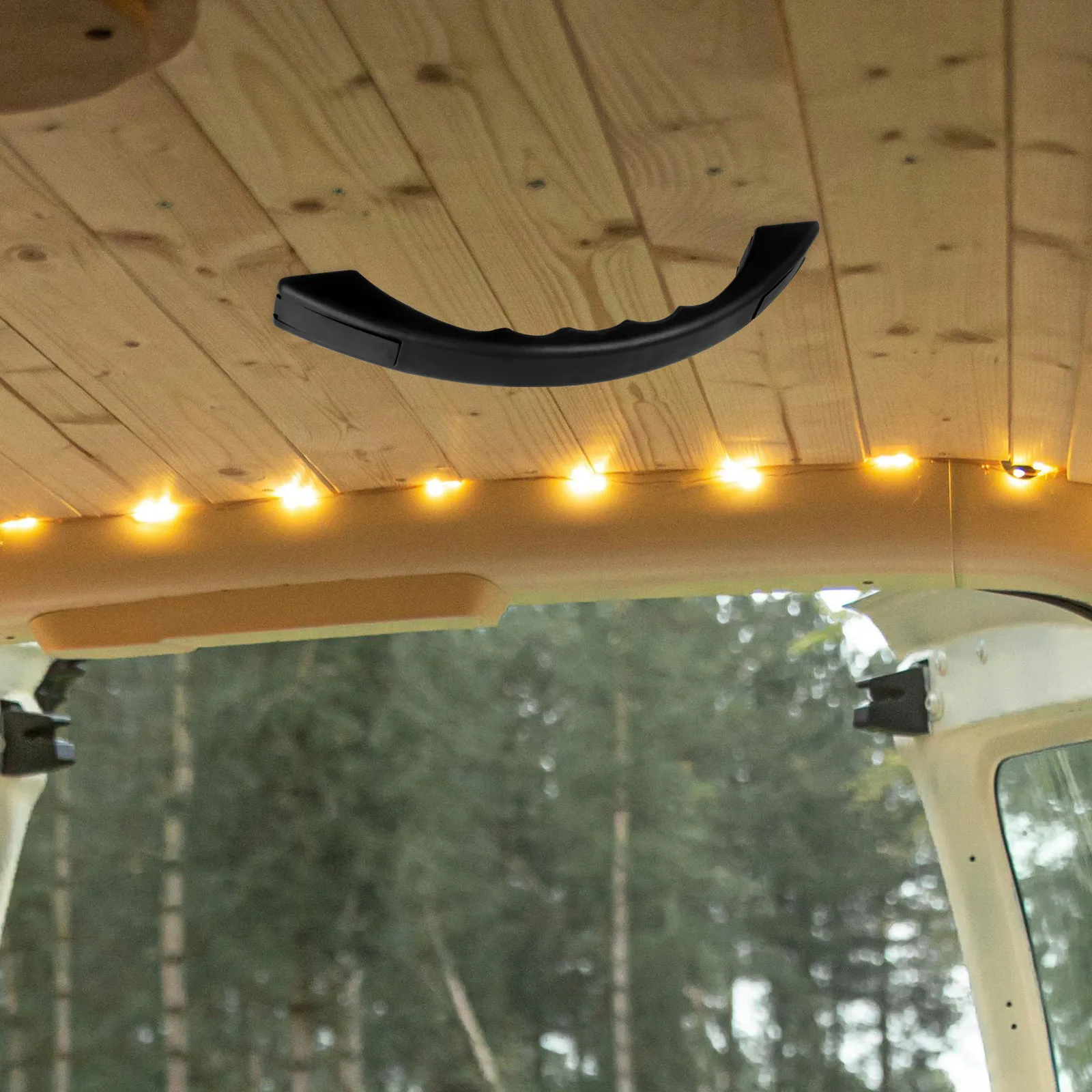 

RV Handrails Black Camper Door Handle Assist Grip Non-slip Durable Multi-functional Replacement Armrest Trailer RV Door