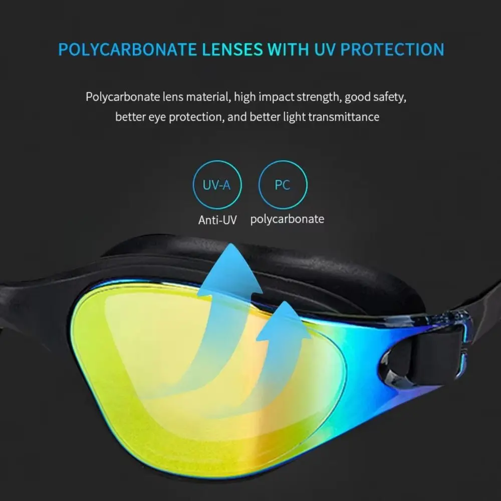 Adults Swim Glasses PC Anti-fog Diving Goggles Waterproof Anti-UV Swimming Goggles HD Anti-fog UV Protection Swim Eyewear Diving - Image 3