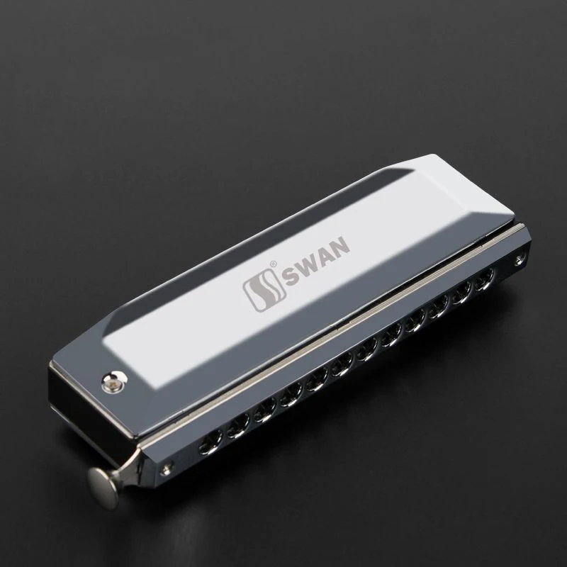 Swan C Key Chromatic Harmonica 10/12/14/16 Holes 40/48/56/60 Tone Professional Mouth Harmonica Playing Musical Instruments Gifts