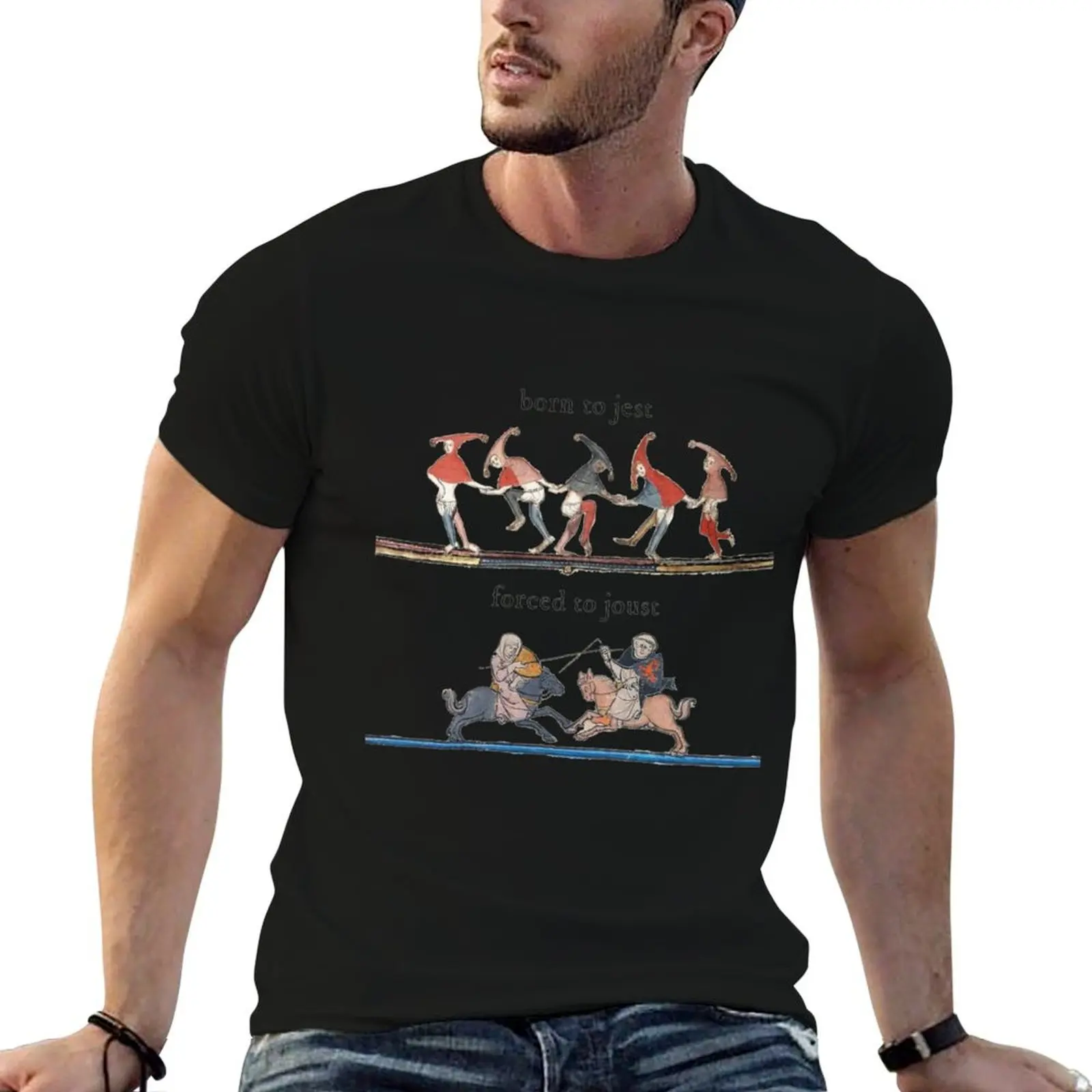 Born to Jest - Forced to Joust Premium T-Shirt graphics anime t shirts mens plain t shirts