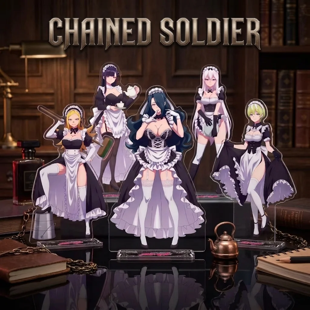 Chained Soldier Mato Seihei no Slave Series 15cm Newest Acrylic Stand Kyouka Tenka Shushu Maid Outfit Figure Nice Gift Keychain
