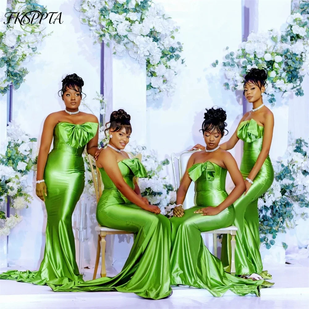 robes-de-demoiselle-d'honneur-africaines-longues-vert-lime-brillant-style-sirene-avec-nœud-et-corset-au-dos-robes-de-soiree-en-satin-longueur-ras-du-sol-pour-invitees-de-mariage-pas-cheres