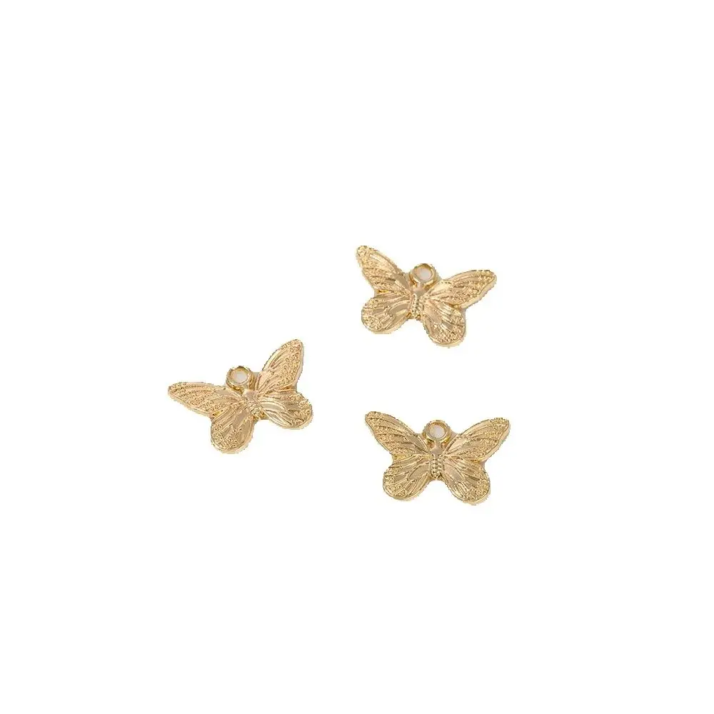 

1pcs 16.4x10.4mm 14K Gold-plated Butterfly Pendant Diy Versatile Pearl Necklace Handcrafted Beaded Bracelet Accessory Material