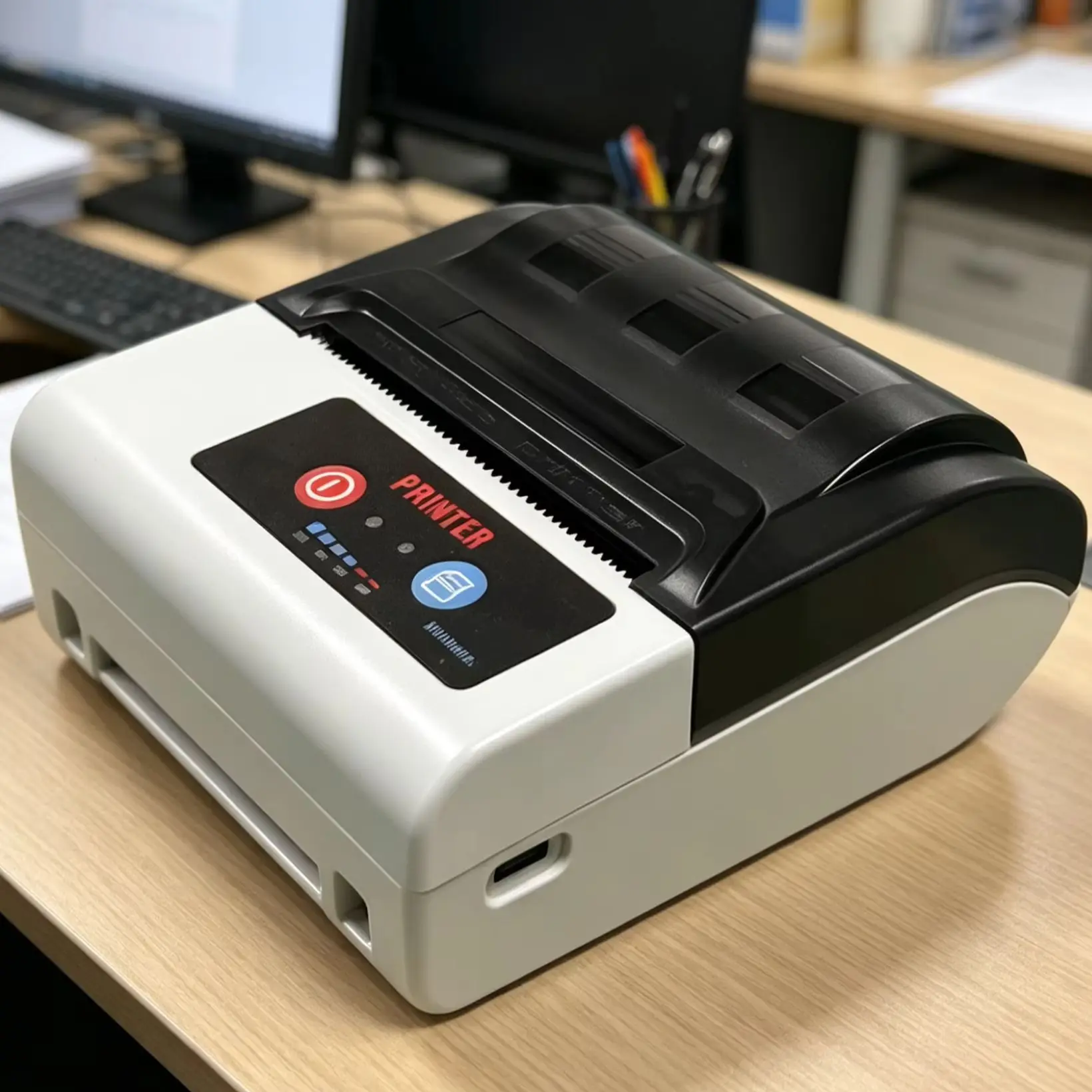 

Портативный термопринтер HS-P80CAI 80 мм с резаком, USB и Bluetooth для печати чеков