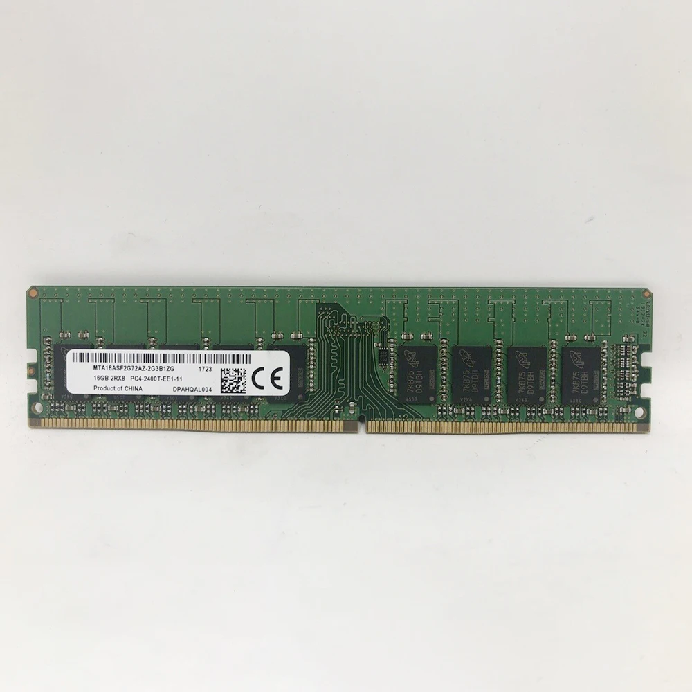 

For MT RAM 16GB 2RX8 DDR4 2400 PC4-2400T-EE1 MTA18ASF2G72AZ-2G3B1 Server Memory Fast Ship High Quality